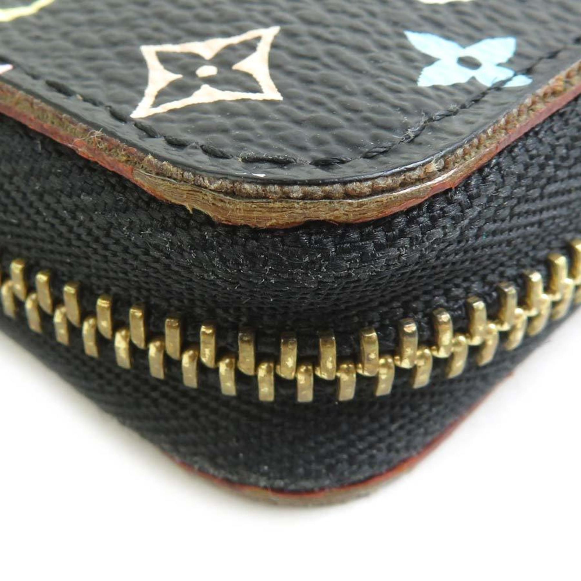 Louis Vuitton Black Multi-Color Monogram Multicolore Coin Purse/Coin Case
