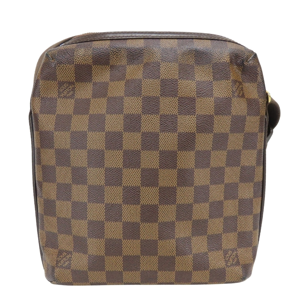 Louis Vuitton Damier Brown Damier Canvas Ebene Damier Canvas Leather Shoulder Bag