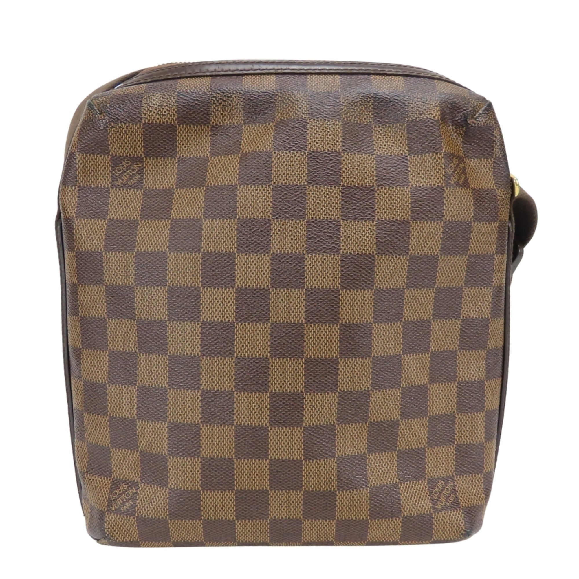 Louis Vuitton Damier Brown Damier Canvas Ebene Damier Canvas Leather Shoulder Bag