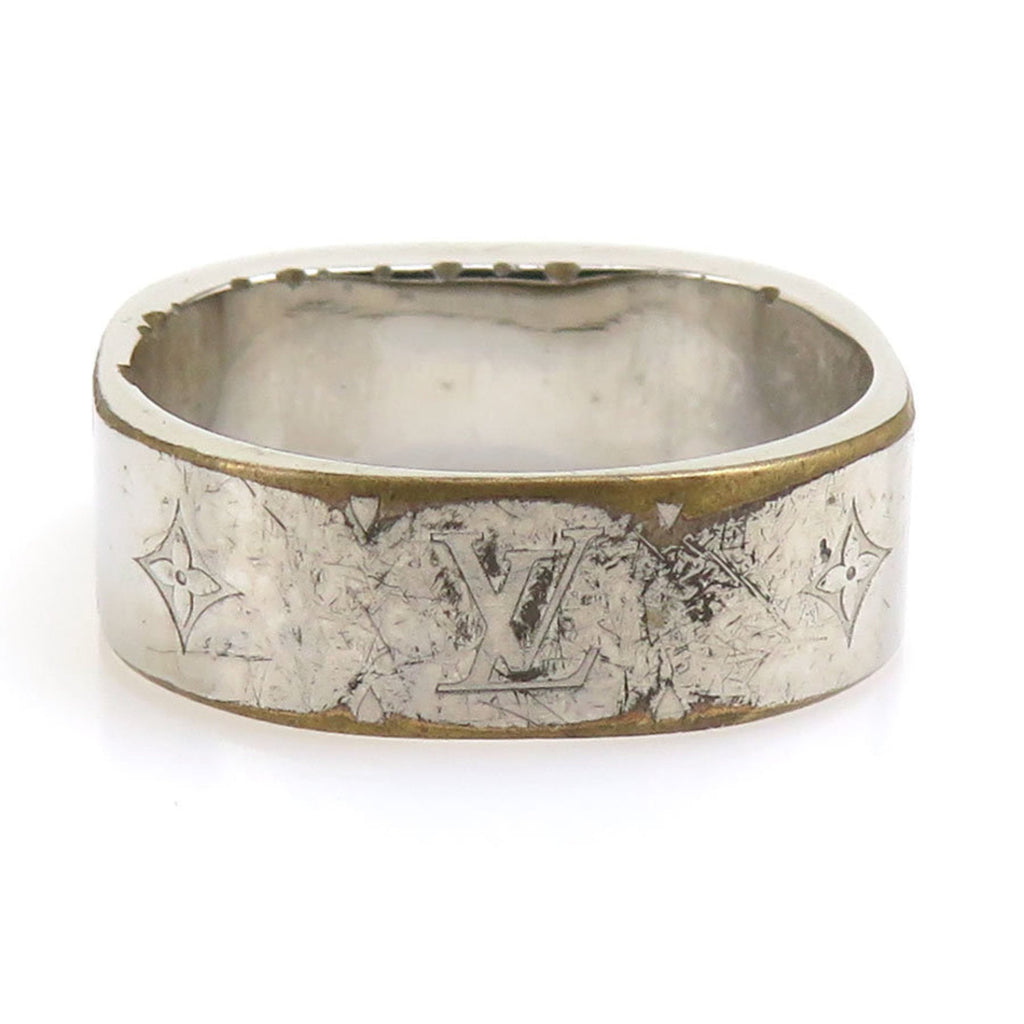 Louis Vuitton Gold Silver Metal Band Ring