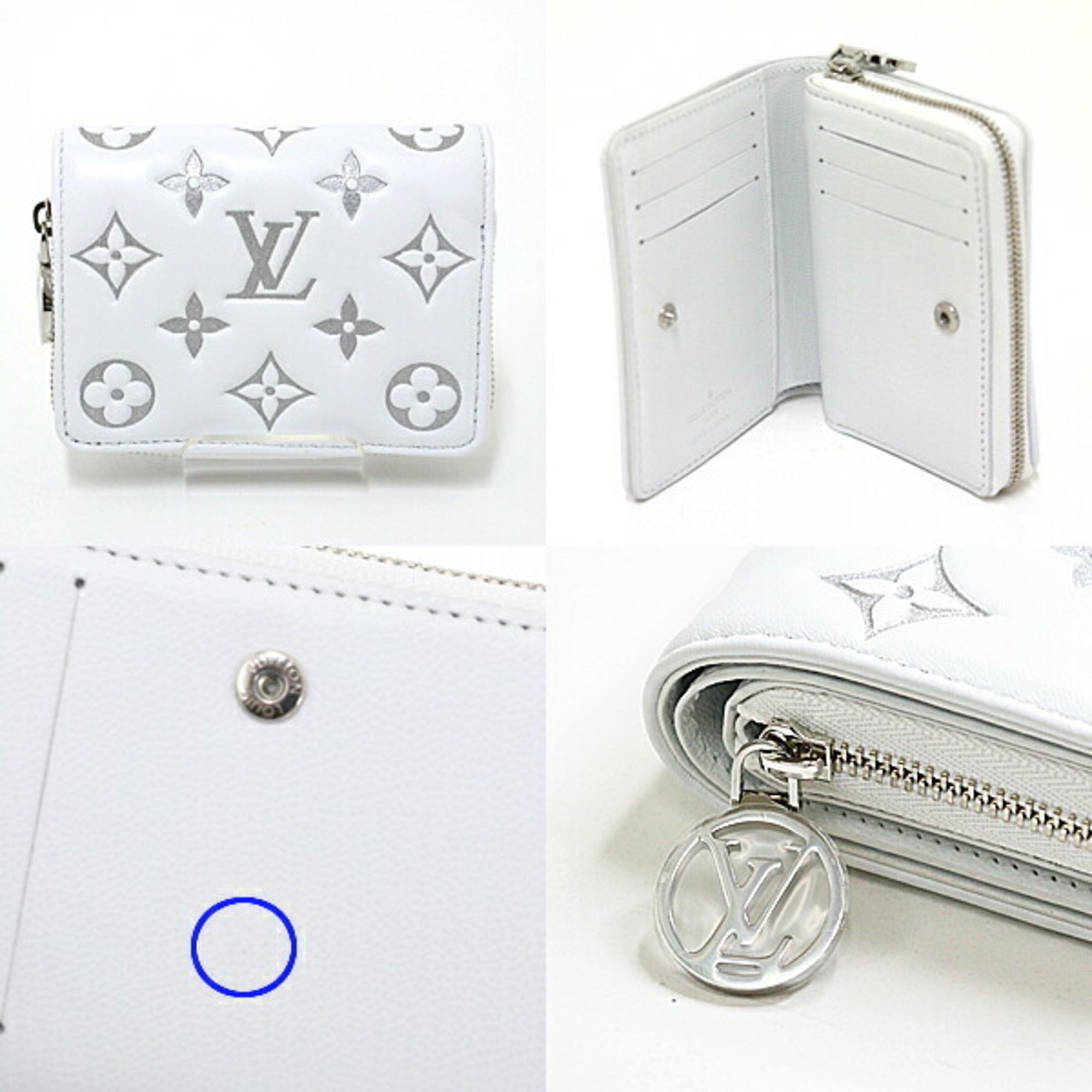 Louis Vuitton White Leather Wallet