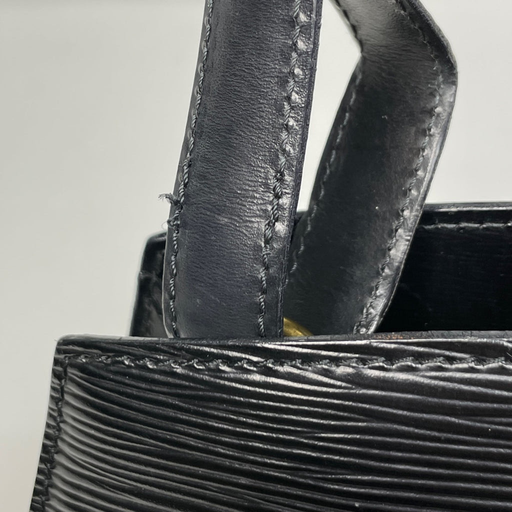 Louis Vuitton Black Noir Epi Leather Shoulder Bag