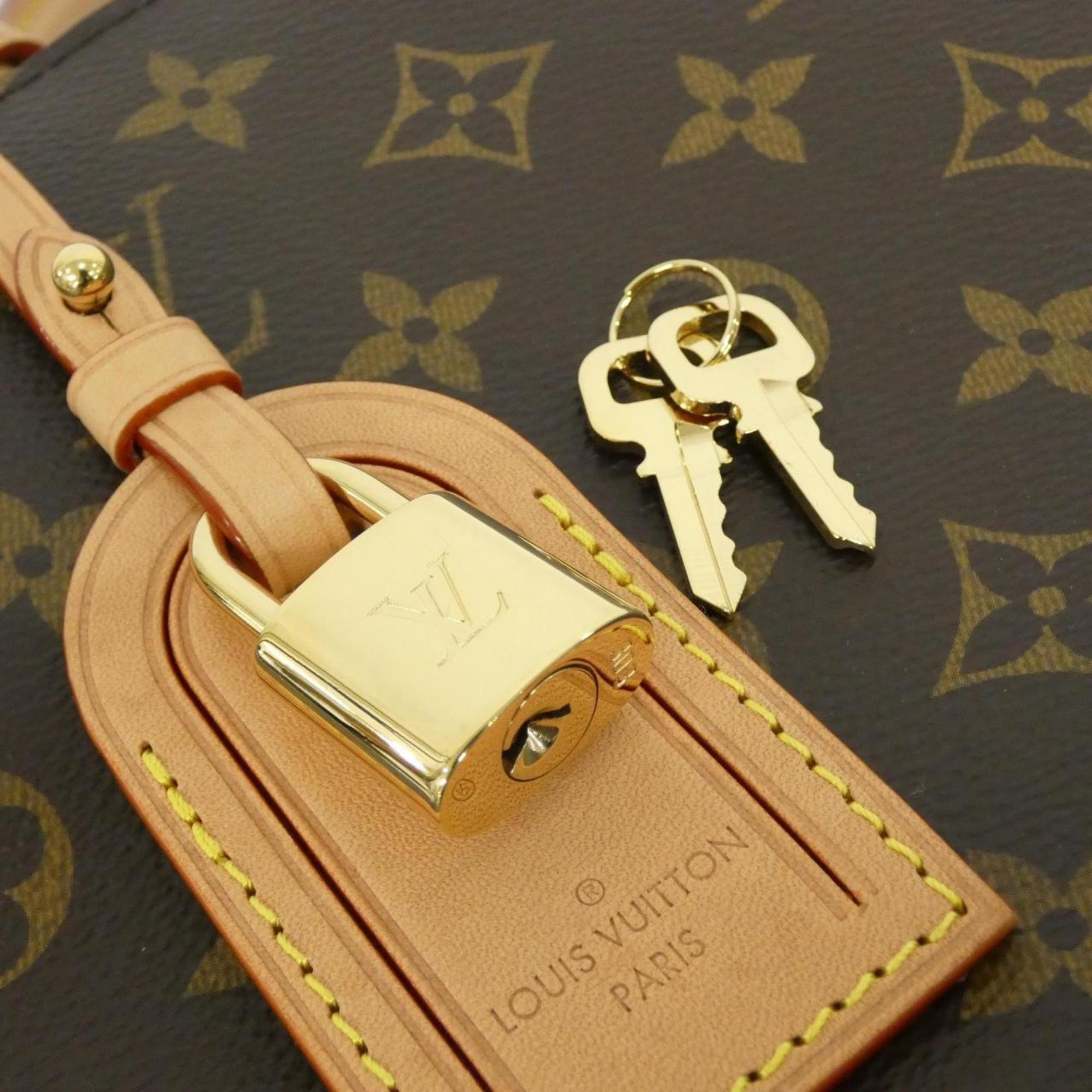 Louis Vuitton Marron Coated Canvas Handbag