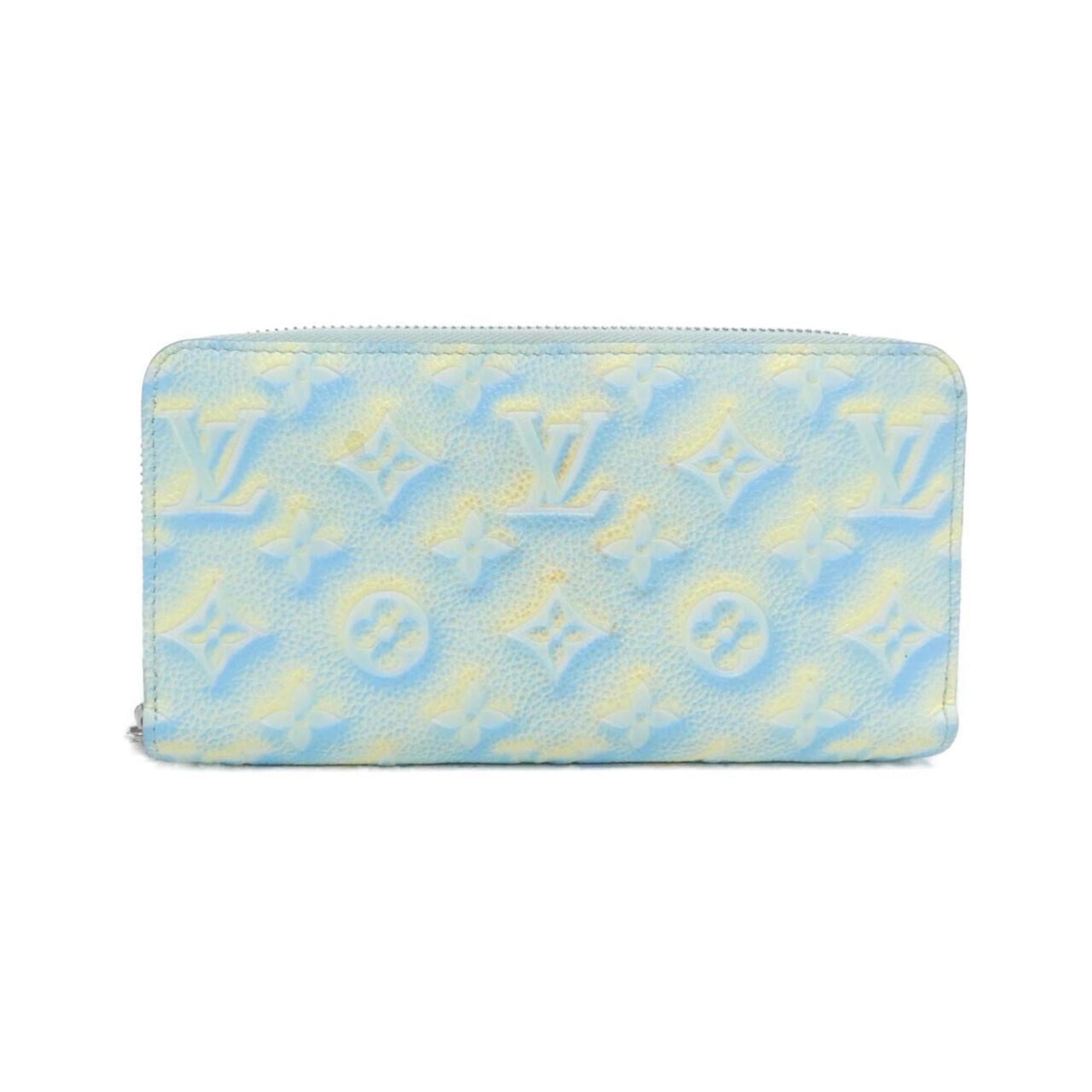 Louis Vuitton Light Green Vert Leather Long Wallet