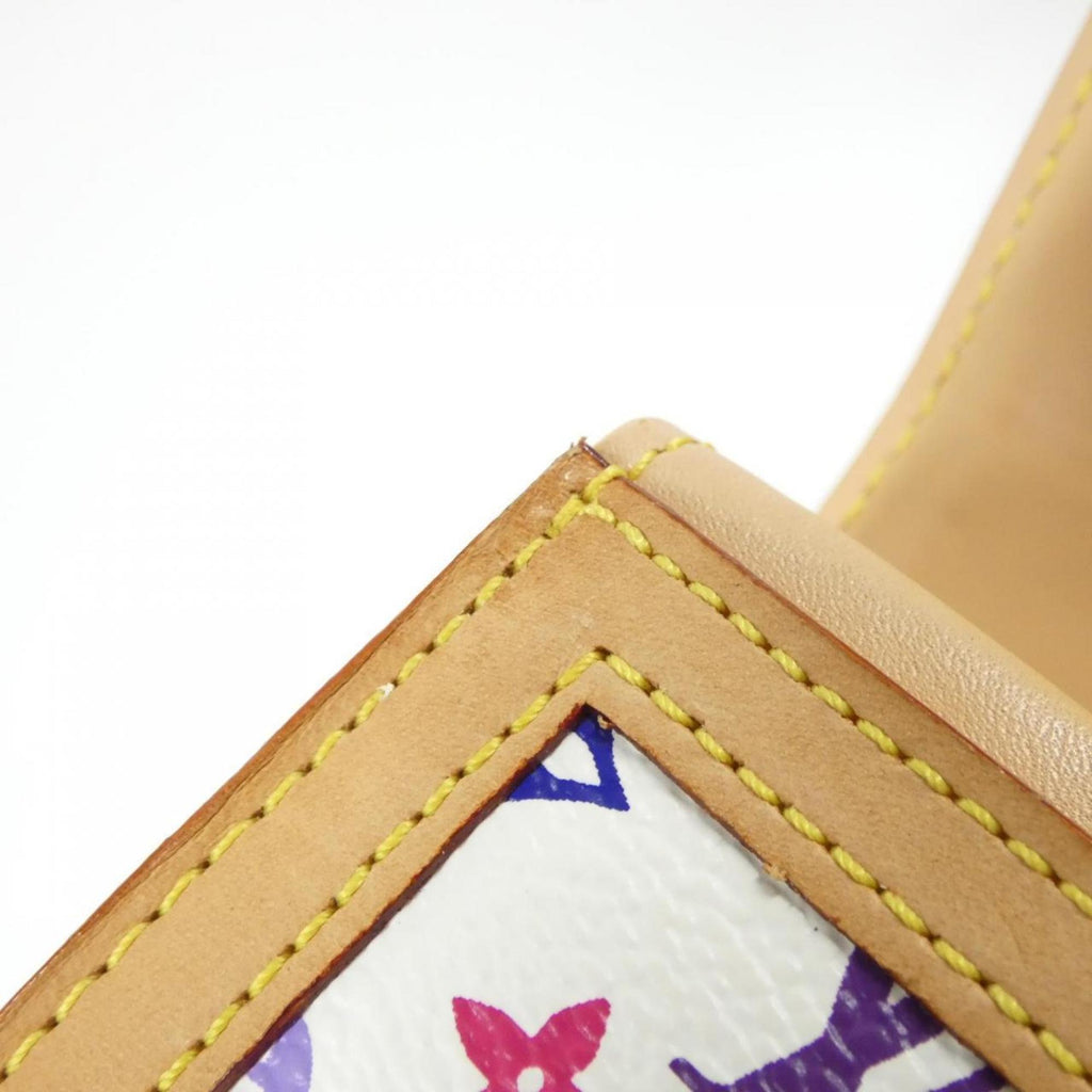 Louis Vuitton Multi-Color White Coated Canvas Coin Purse/Coin Case