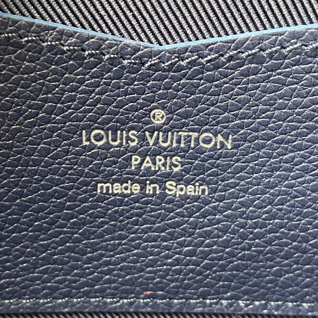 Louis Vuitton Navy Leather Long Wallet
