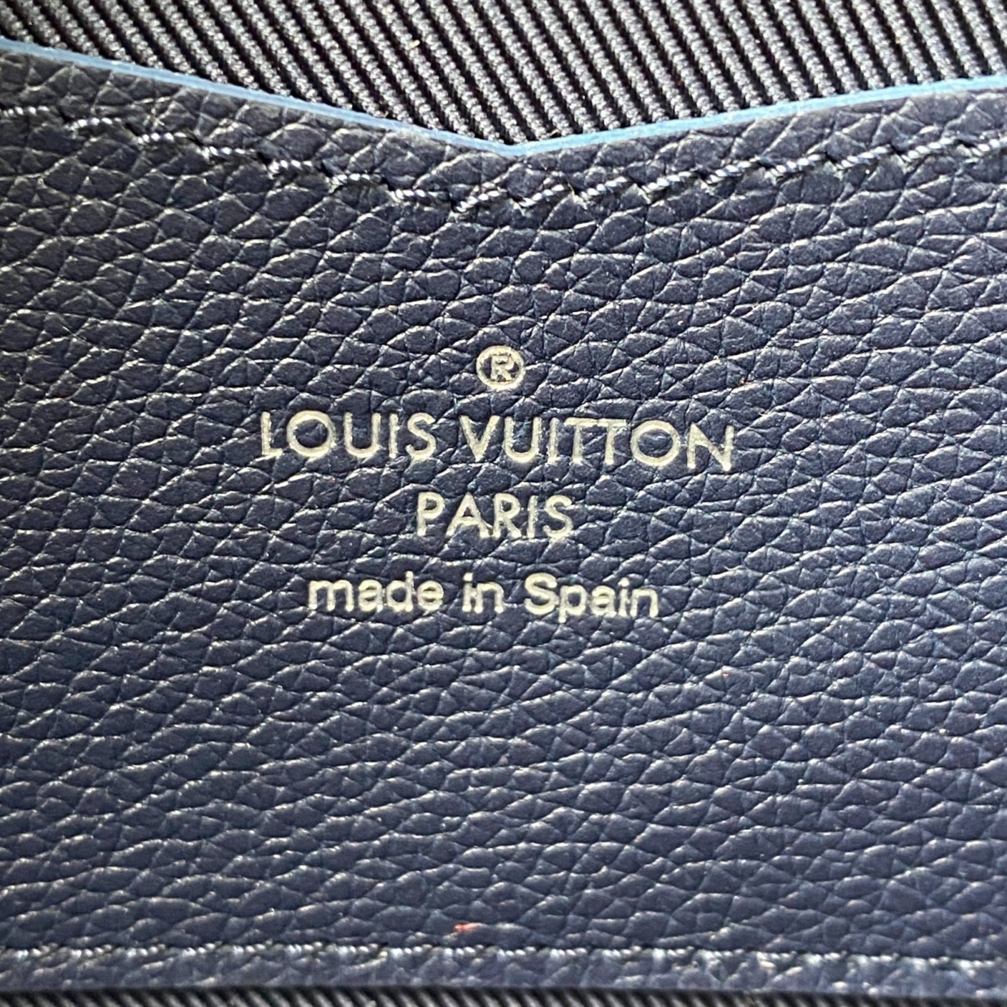 Louis Vuitton Navy Leather Long Wallet