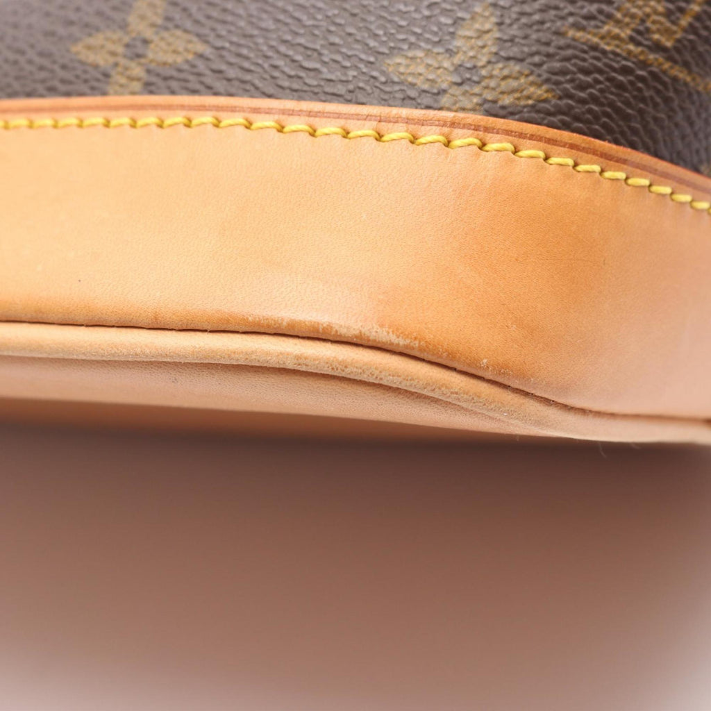 Louis Vuitton Brown Monogram Coated Canvas Leather Handbag