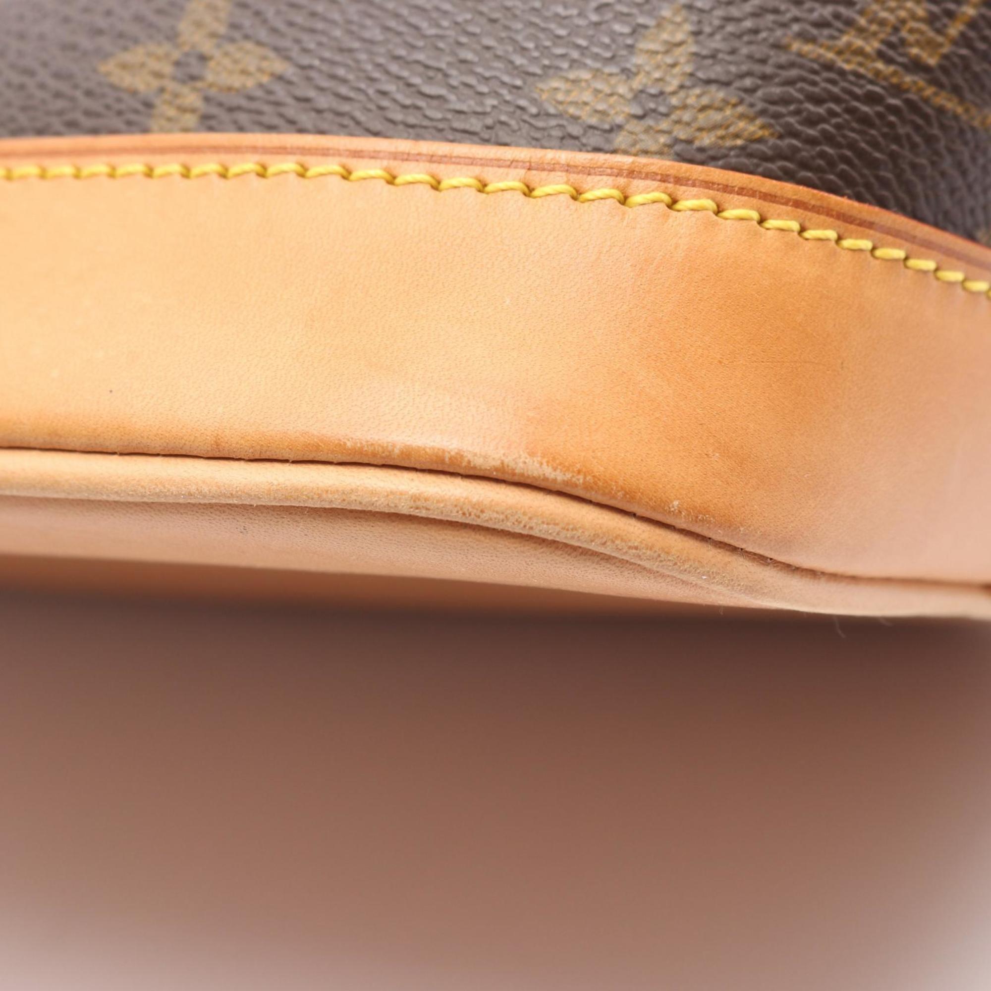 Louis Vuitton Brown Monogram Coated Canvas Leather Handbag