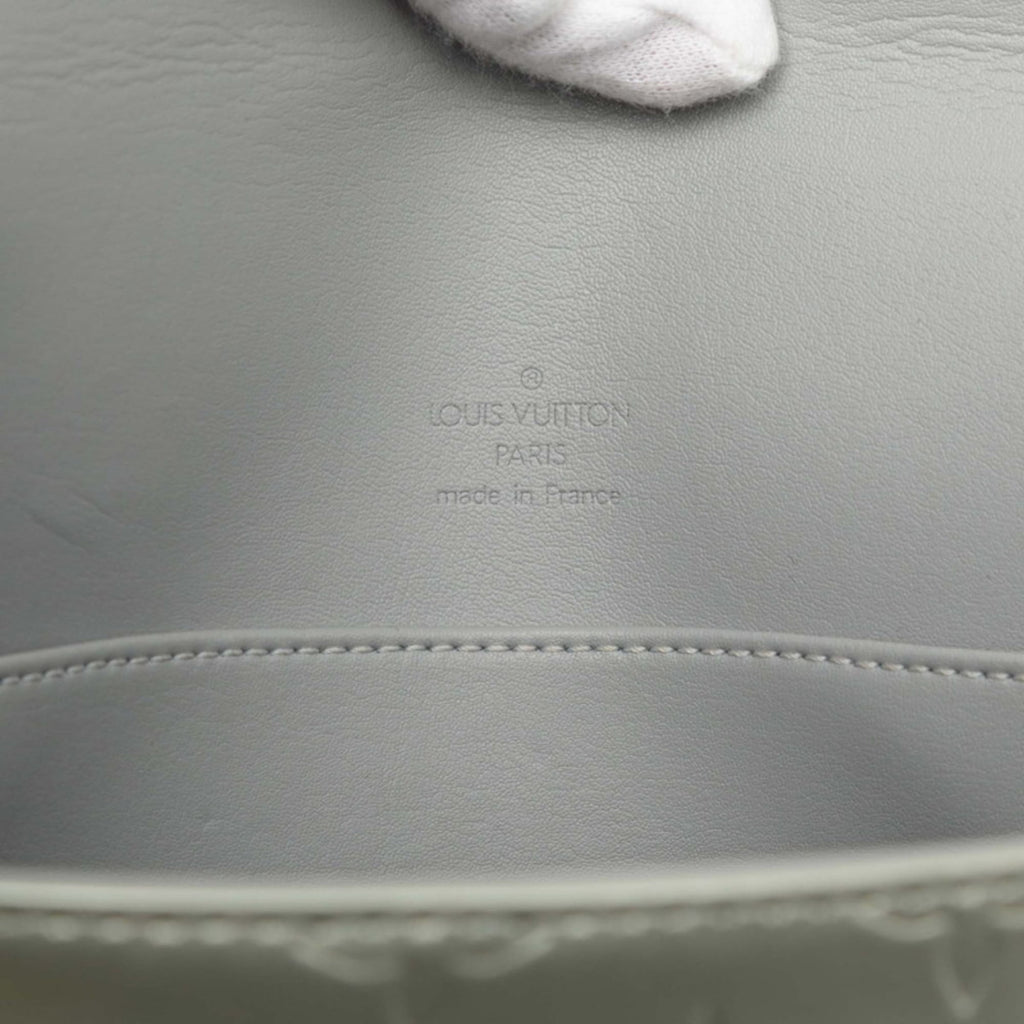 Louis Vuitton Gris Silver Patent Leather Shoulder Bag