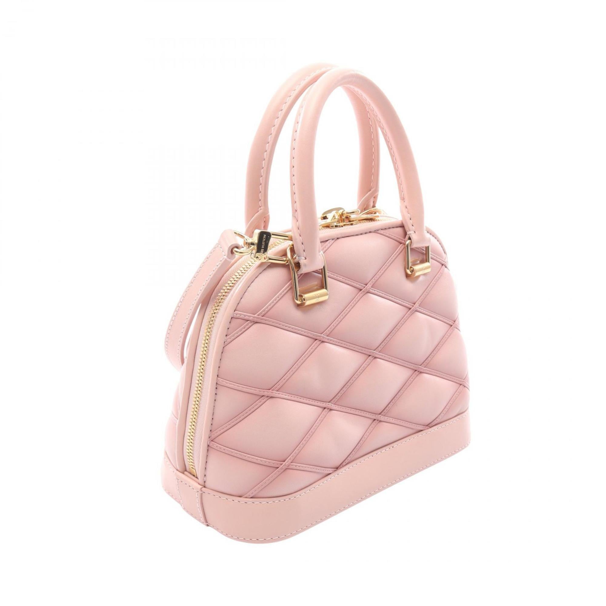 Louis Vuitton Pink Leather Handbag