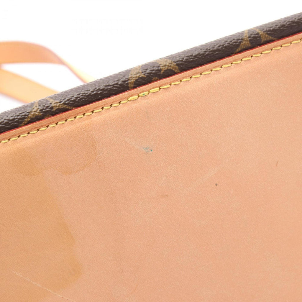 Louis Vuitton Brown Coated Canvas Leather Tote Bag