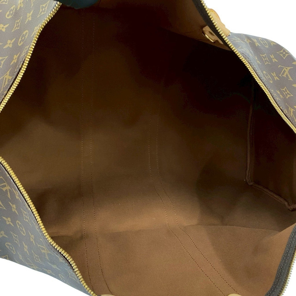 Louis Vuitton Brown Leather Pvc Boston Bag Handbag