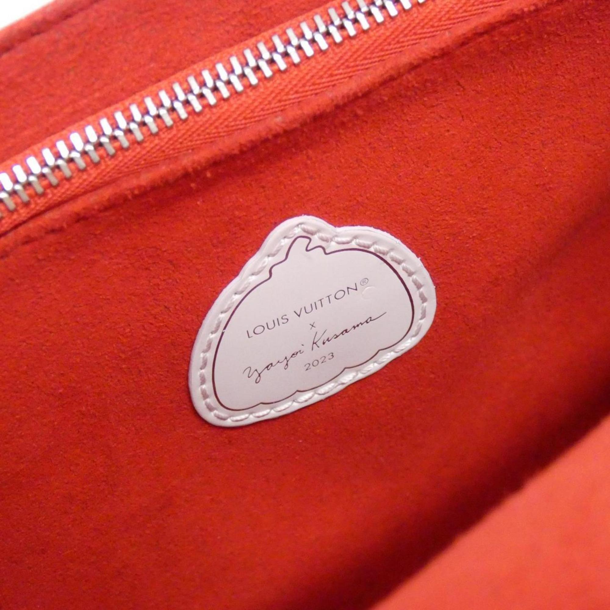Louis Vuitton Blanc Rouge Leather Handbag