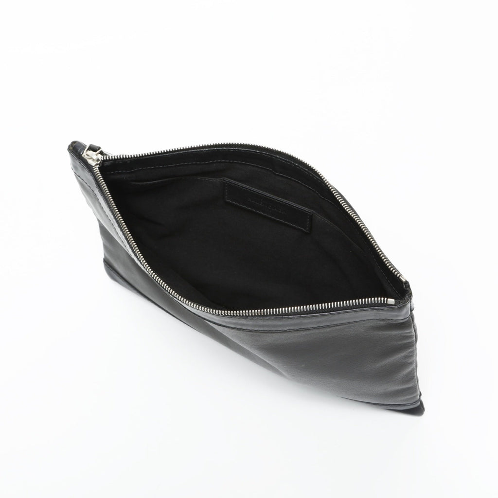 Balenciaga Black Leather Clutch