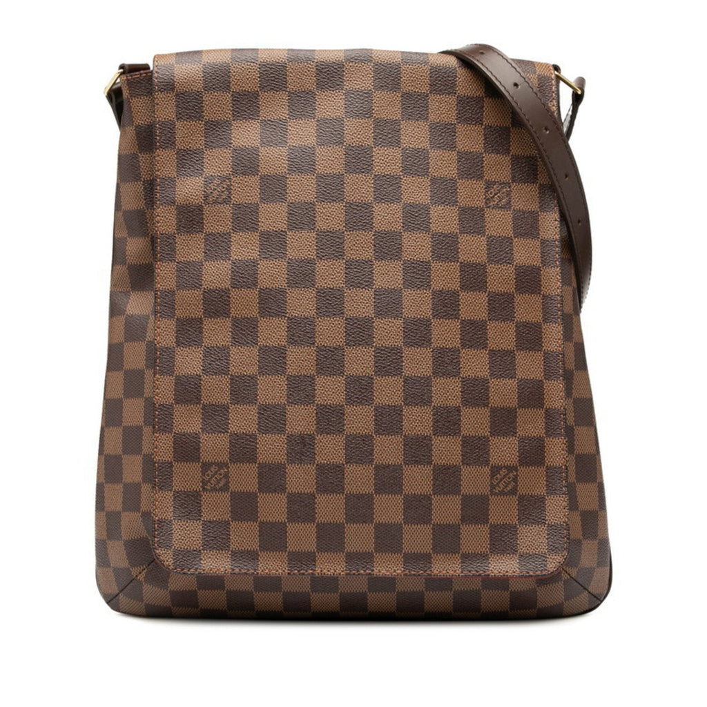 Louis Vuitton Brown Pvc Leather Shoulder Bag