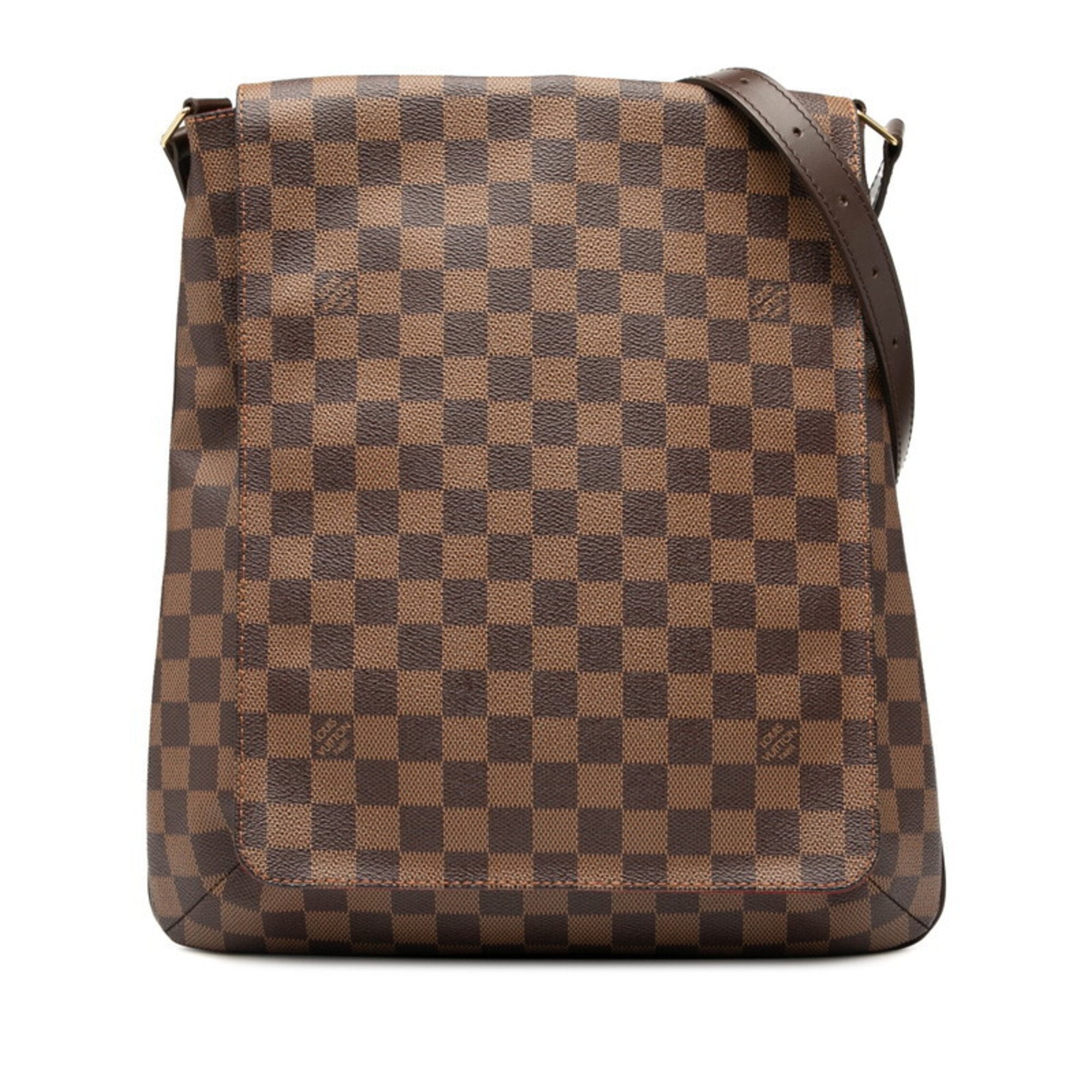 Louis Vuitton Brown Pvc Leather Shoulder Bag