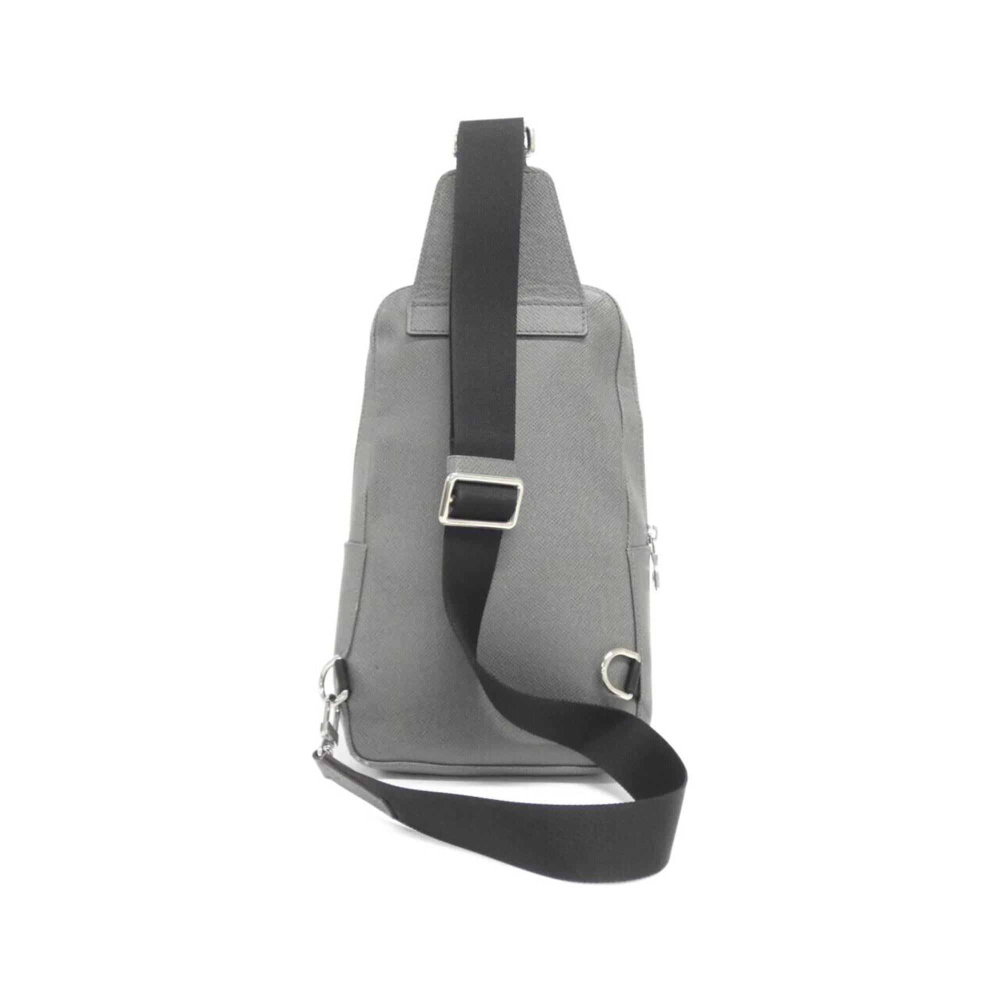 Louis Vuitton Taiga Gris Leather Handbag