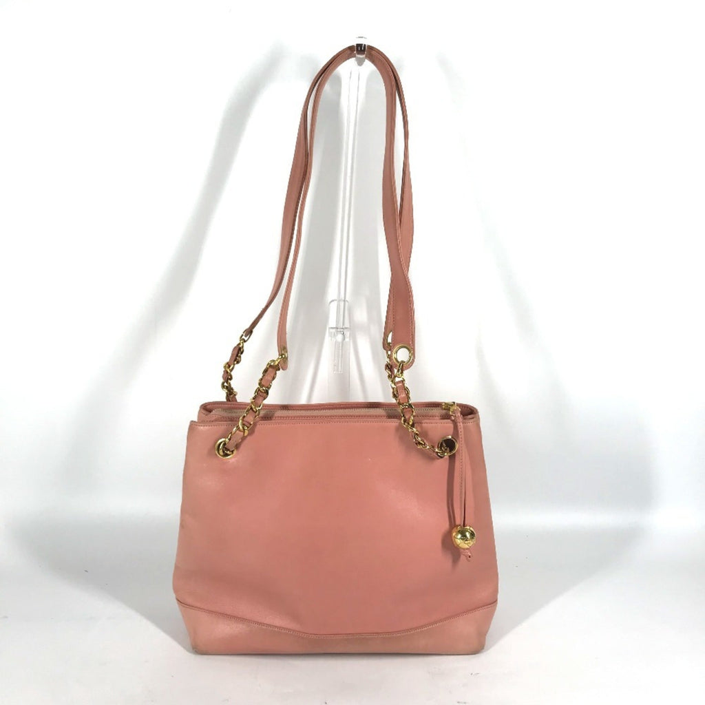 Chanel Pink Leather Shoulder Bag Tote Bag