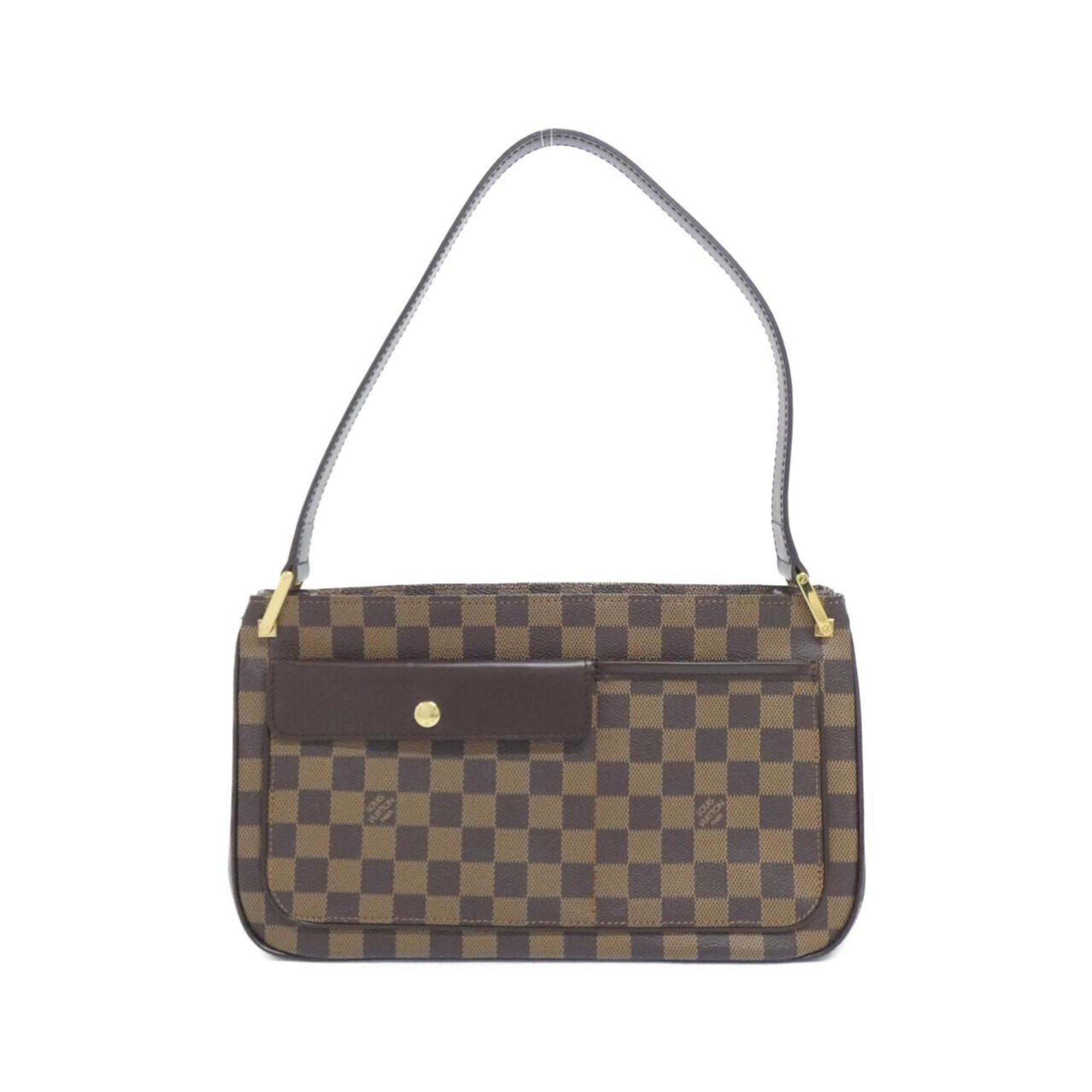 Louis Vuitton Brown Coated Canvas Shoulder Bag