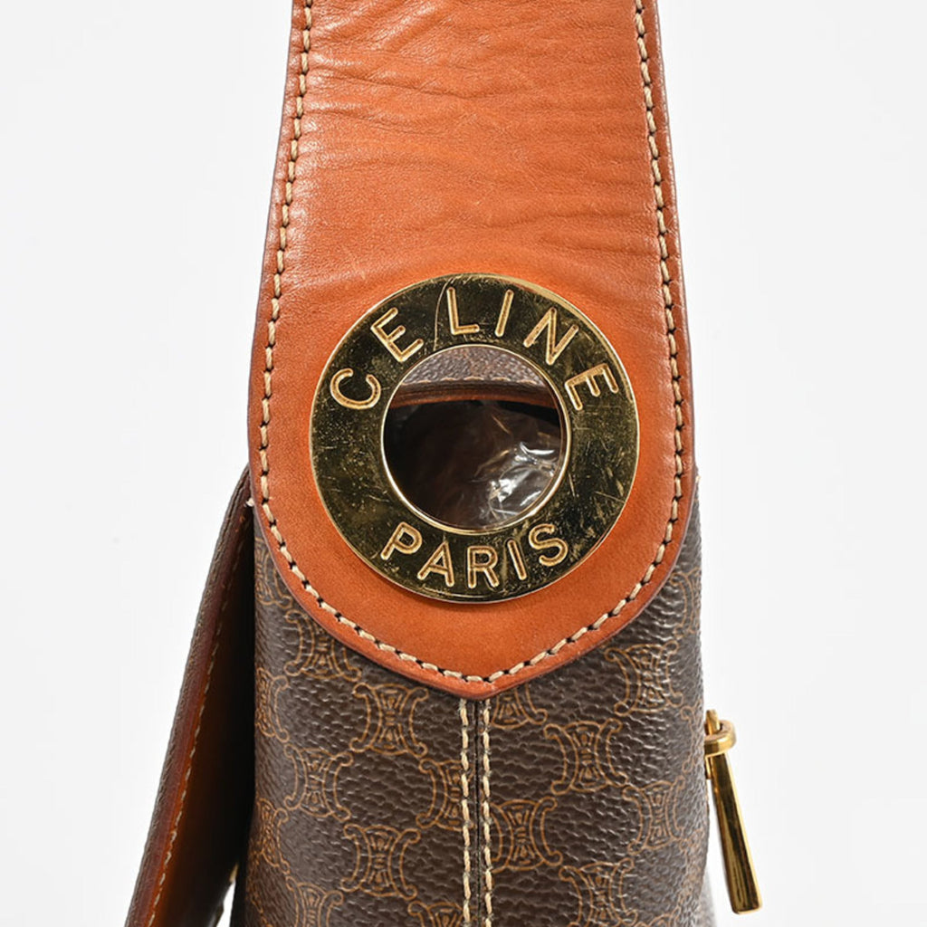 Celine Brown Pvc Leather Shoulder Bag