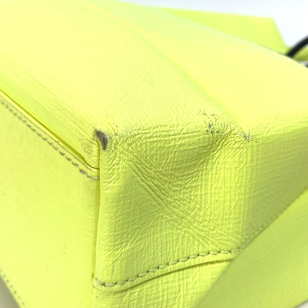 Balenciaga Yellow Leather Tote