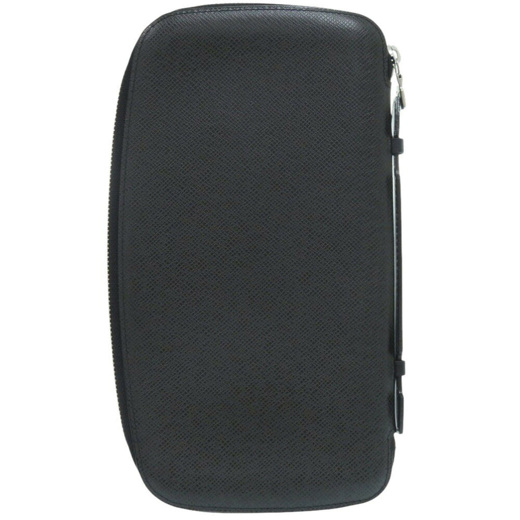 Louis Vuitton Black Taiga Leather Long Wallet