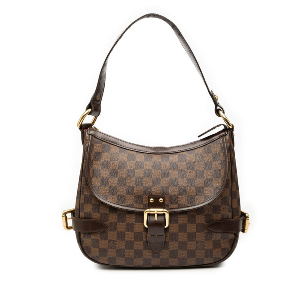 Louis Vuitton Brown Pvc Leather Handbag Shoulder Bag