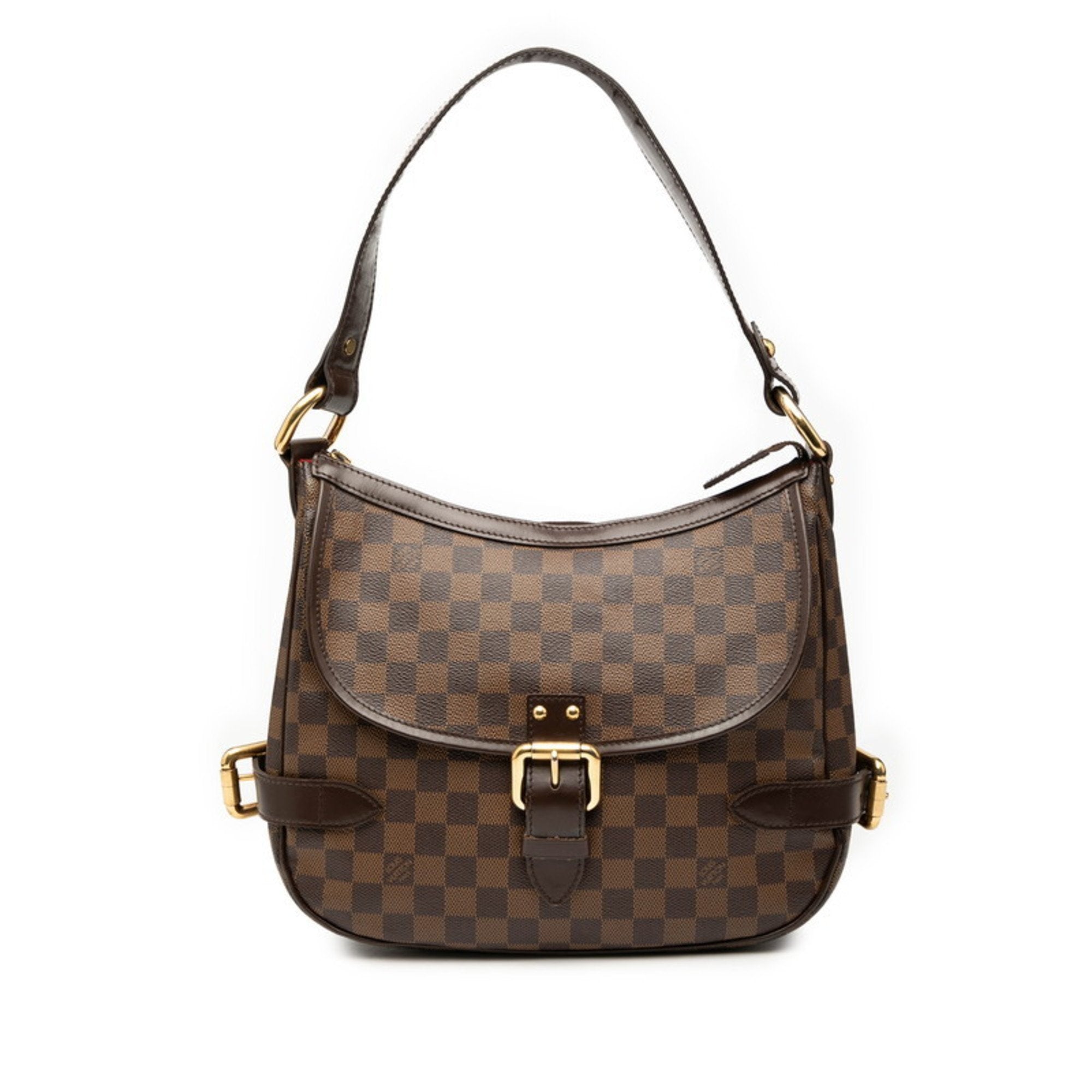 Louis Vuitton Brown Pvc Leather Handbag Shoulder Bag