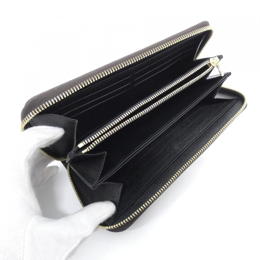 Louis Vuitton Marron Coated Canvas Long Wallet