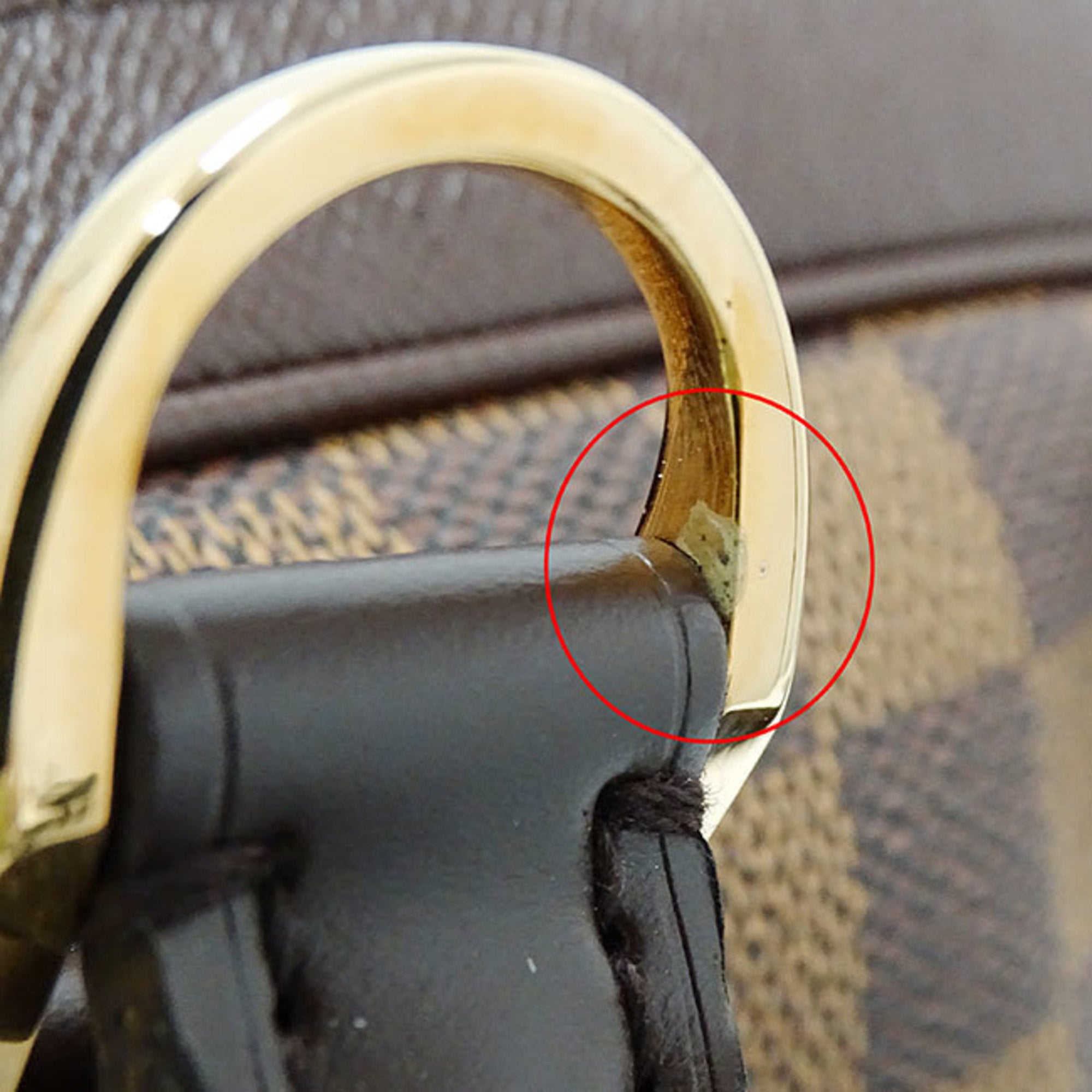 Louis Vuitton Ebene Damier Canvas Handbag