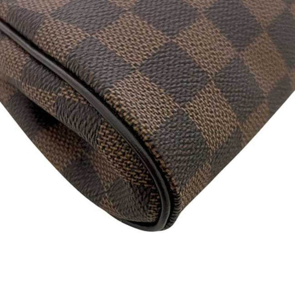 Louis Vuitton Brown Damier Canvas Ebene Damier Canvas Leather Handbag Pouch Shoulder Bag