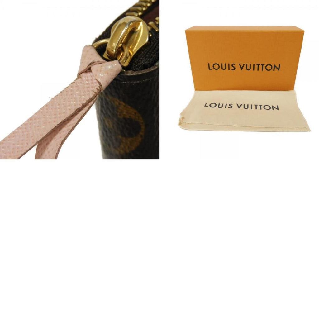 Louis Vuitton Brown Monogram Pink Rose Ballerine Monogram Canvas Leather Long Wallet