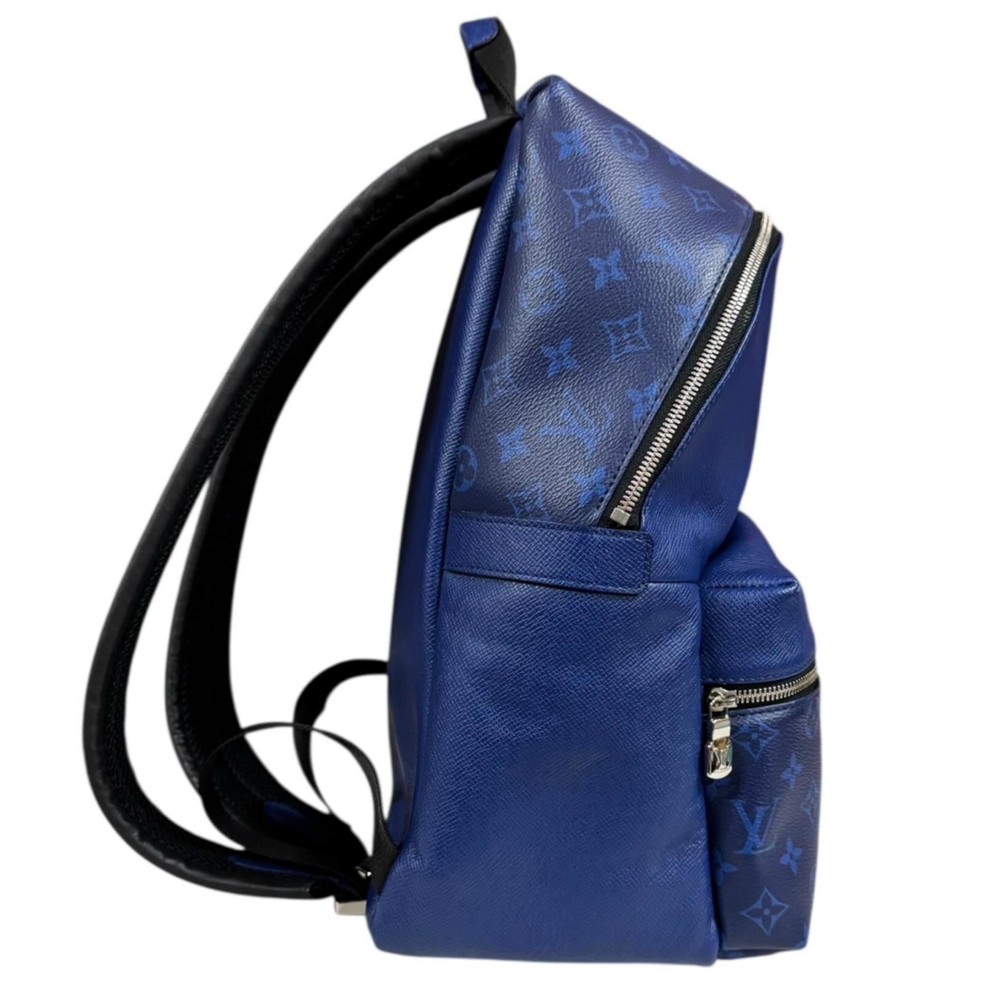 Louis Vuitton Taigarama Blue Taiga Leather Backpack
