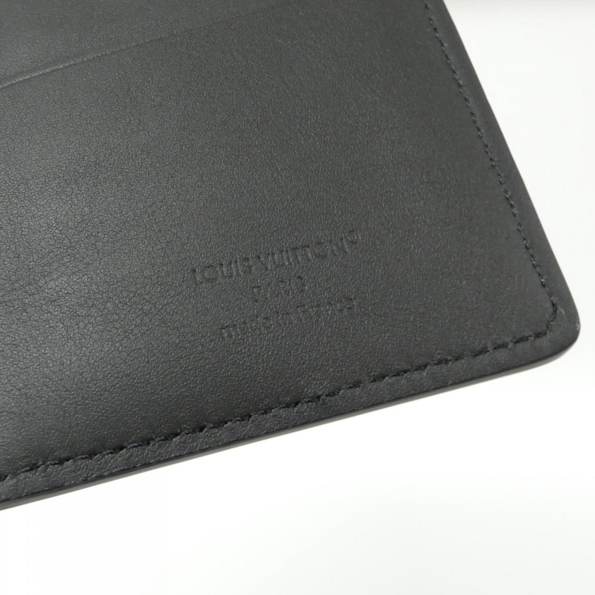Louis Vuitton Taurillon Black Leather Long Wallet