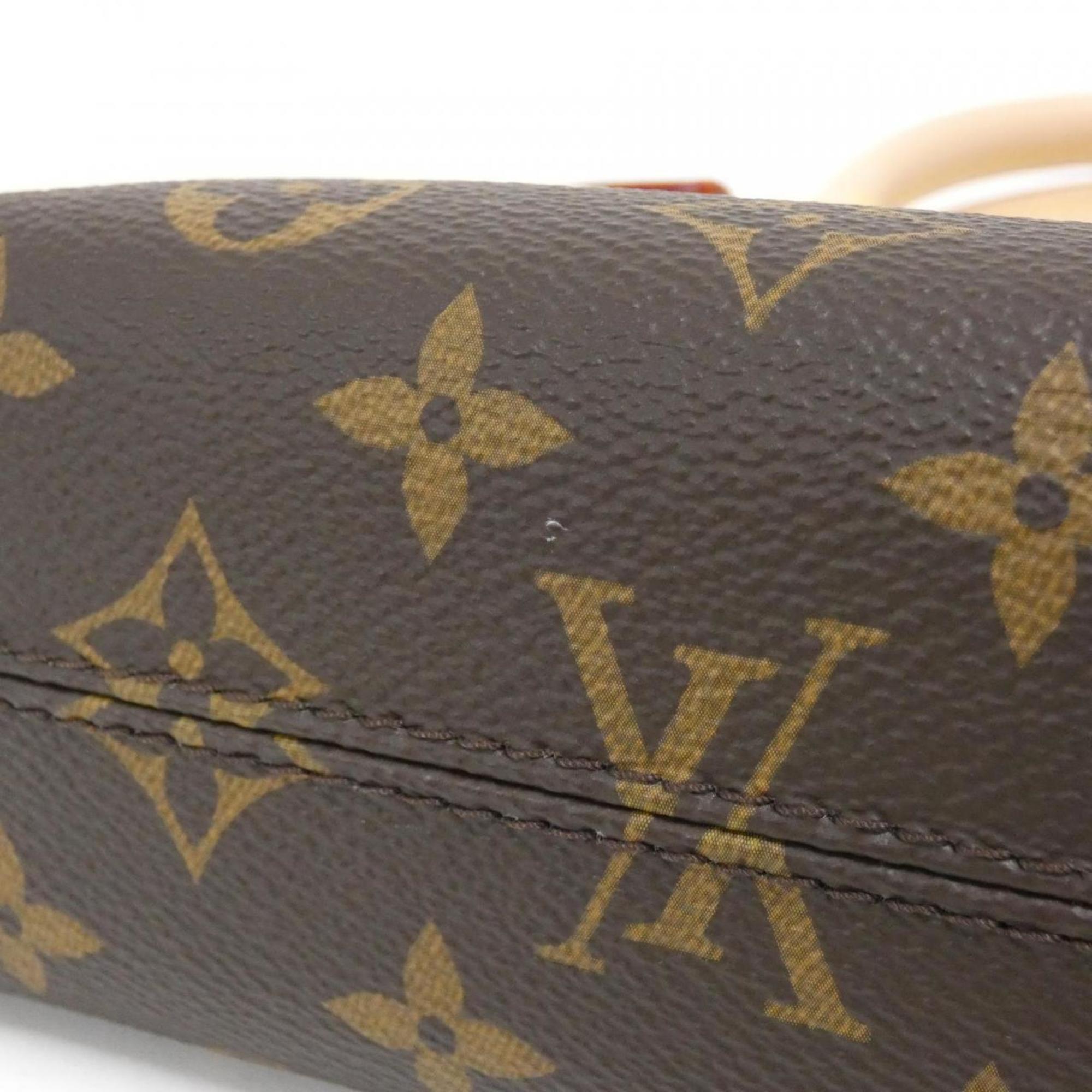 Louis Vuitton Marron Coated Canvas Handbag