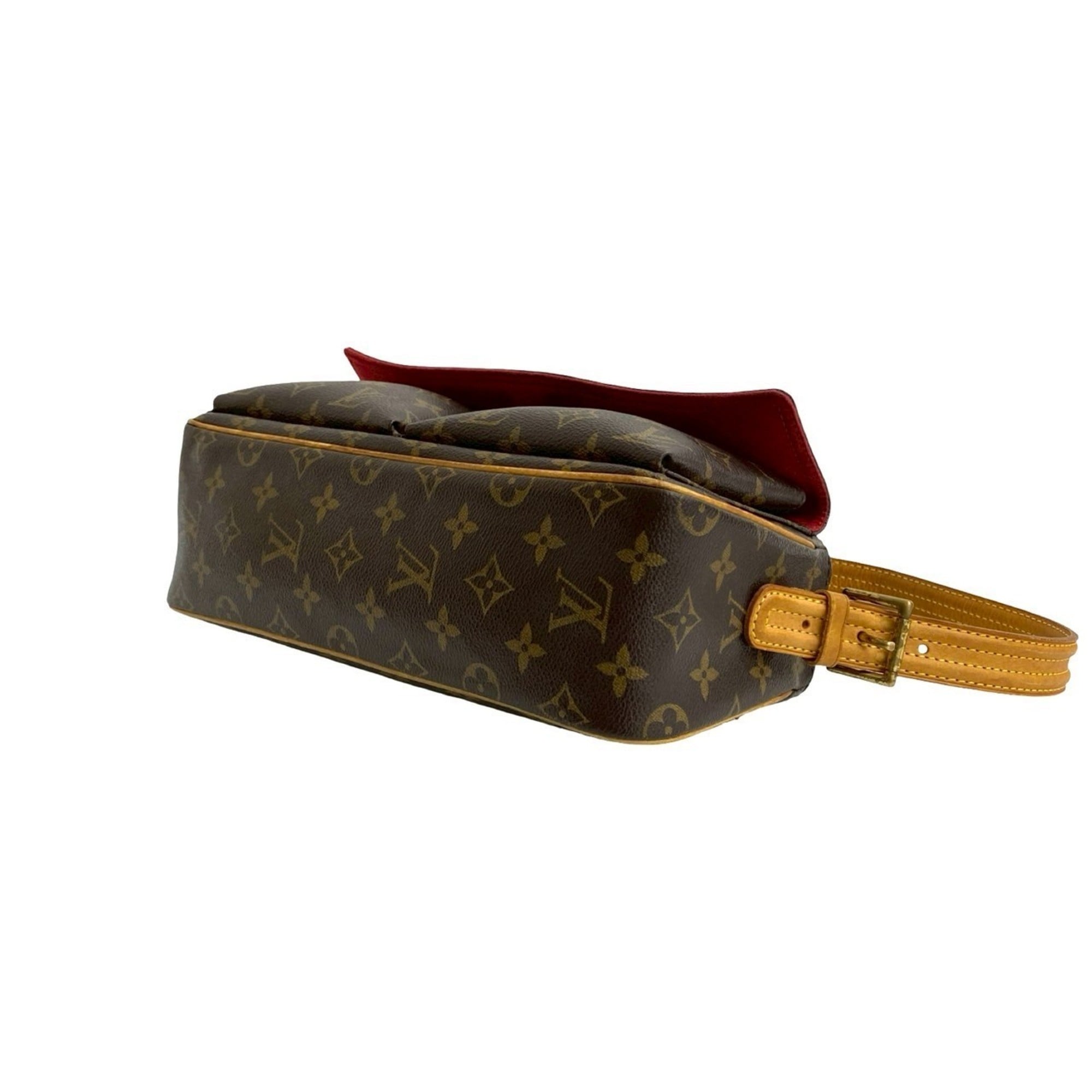 Louis Vuitton Brown Leather Shoulder Bag