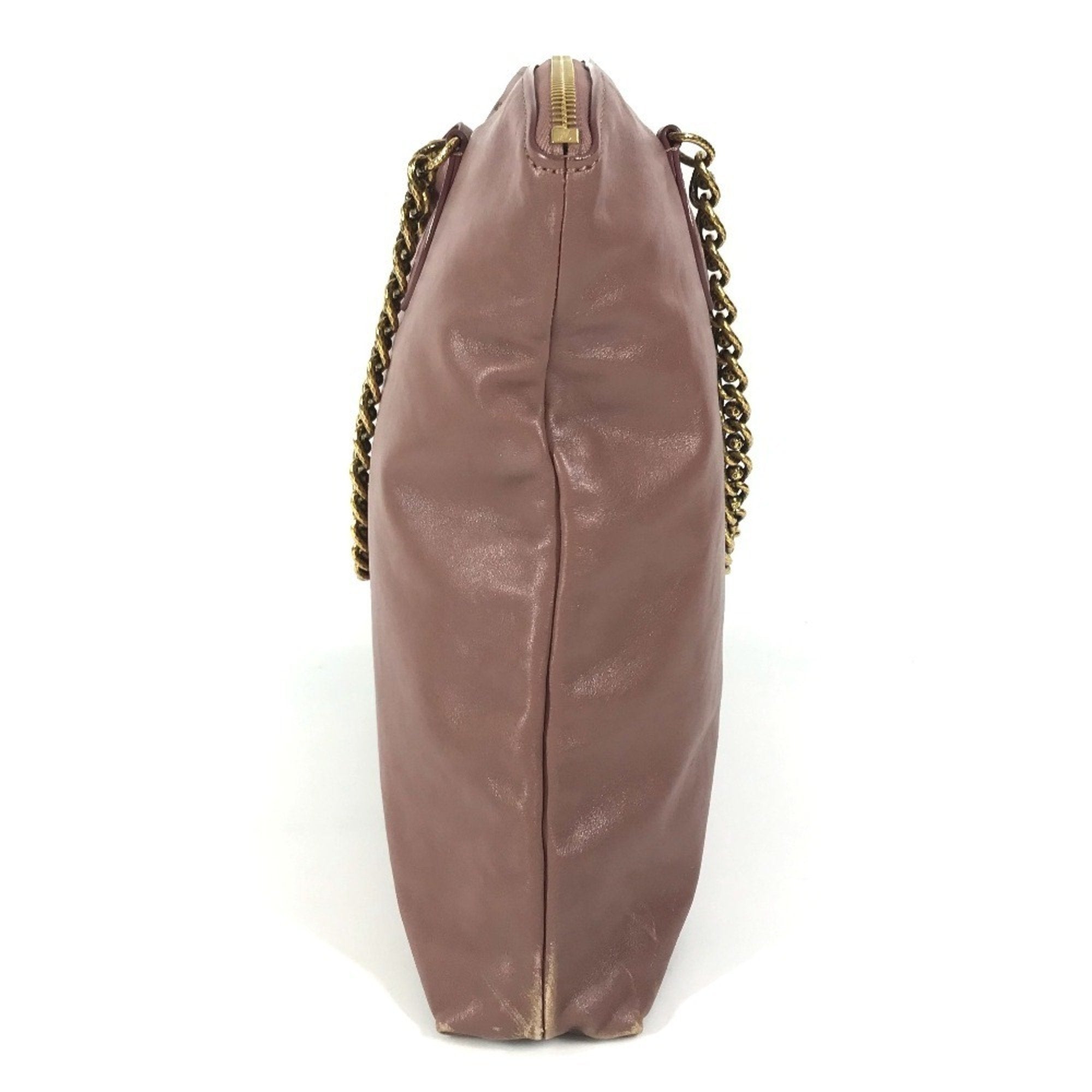 Louis Vuitton Pink Rose Leather Shoulder Bag Tote Bag