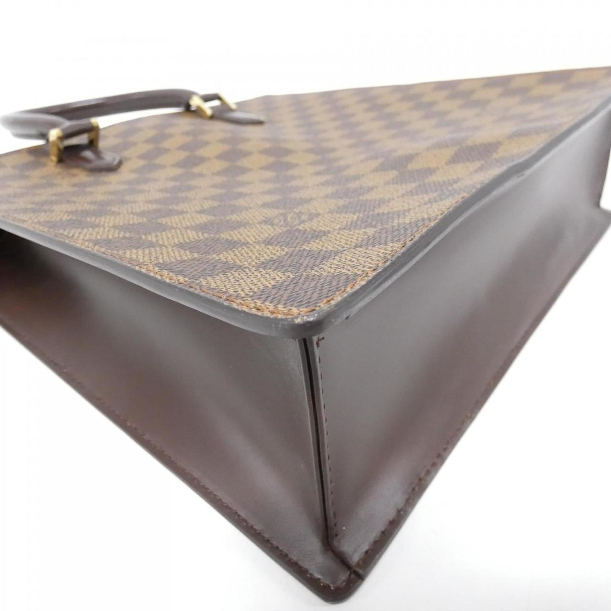 Louis Vuitton Ebene Coated Canvas Handbag