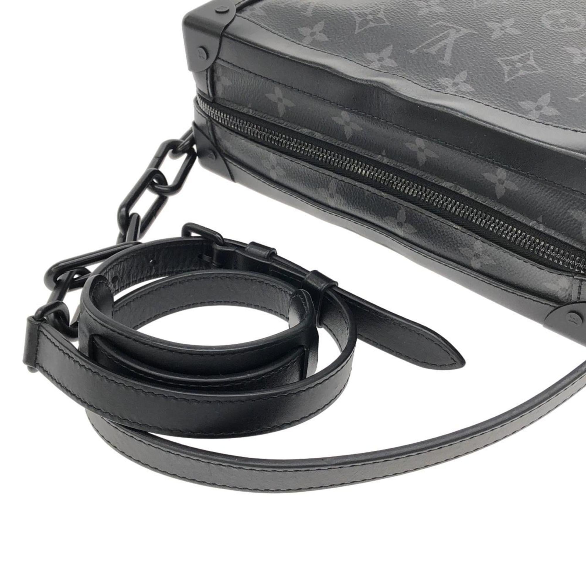 Louis Vuitton Black Coated Canvas Shoulder Bag