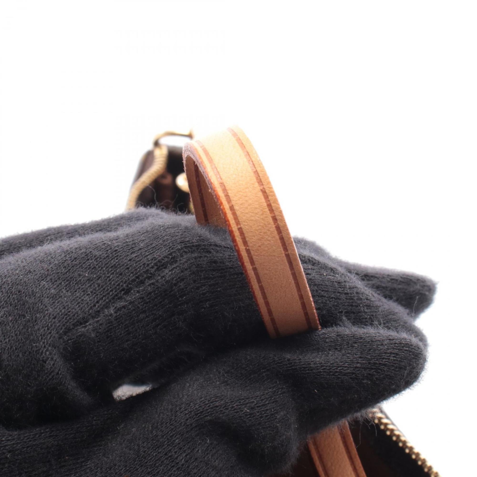 Louis Vuitton Brown Monogram Coated Canvas Leather Handbag