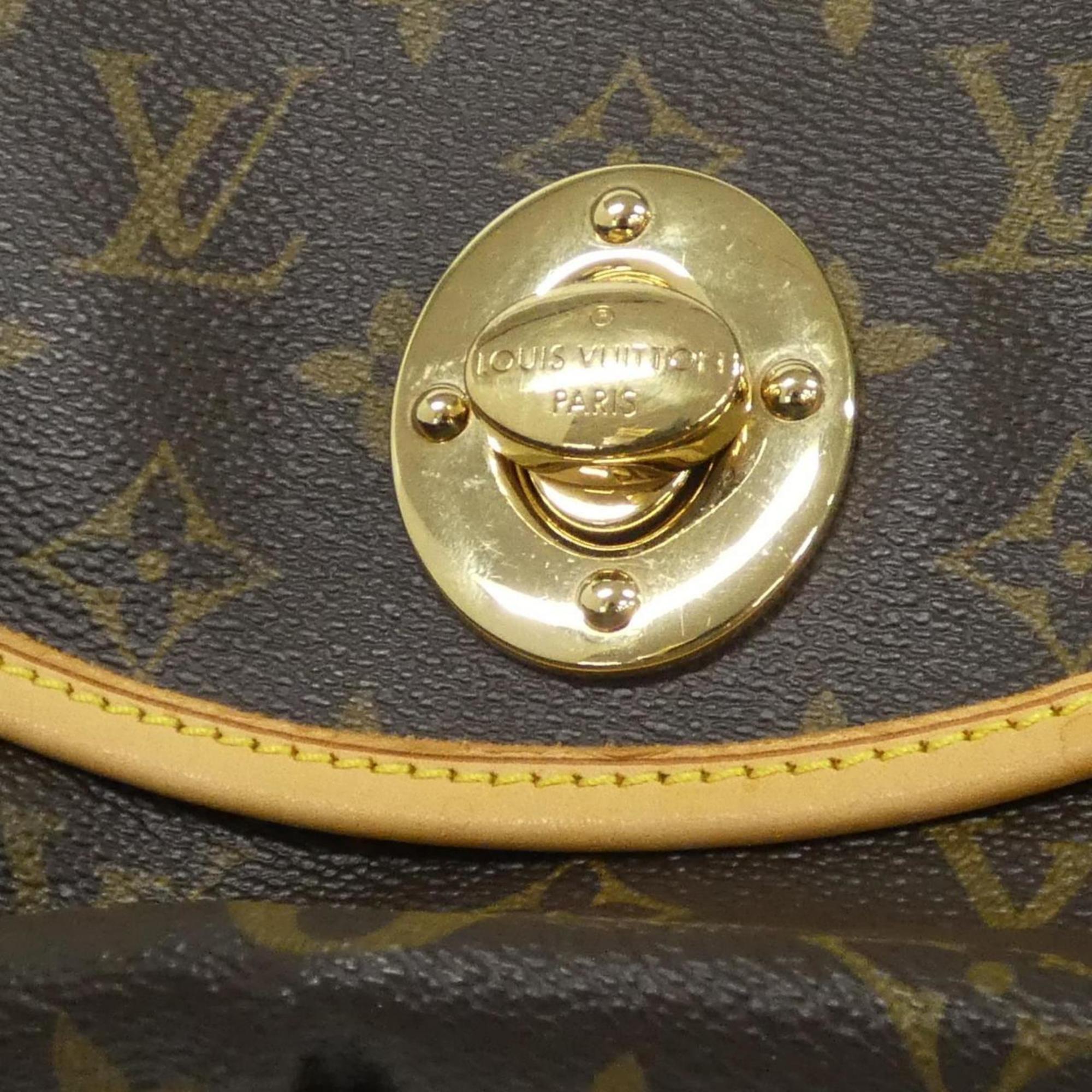Louis Vuitton Brown Coated Canvas Shoulder Bag