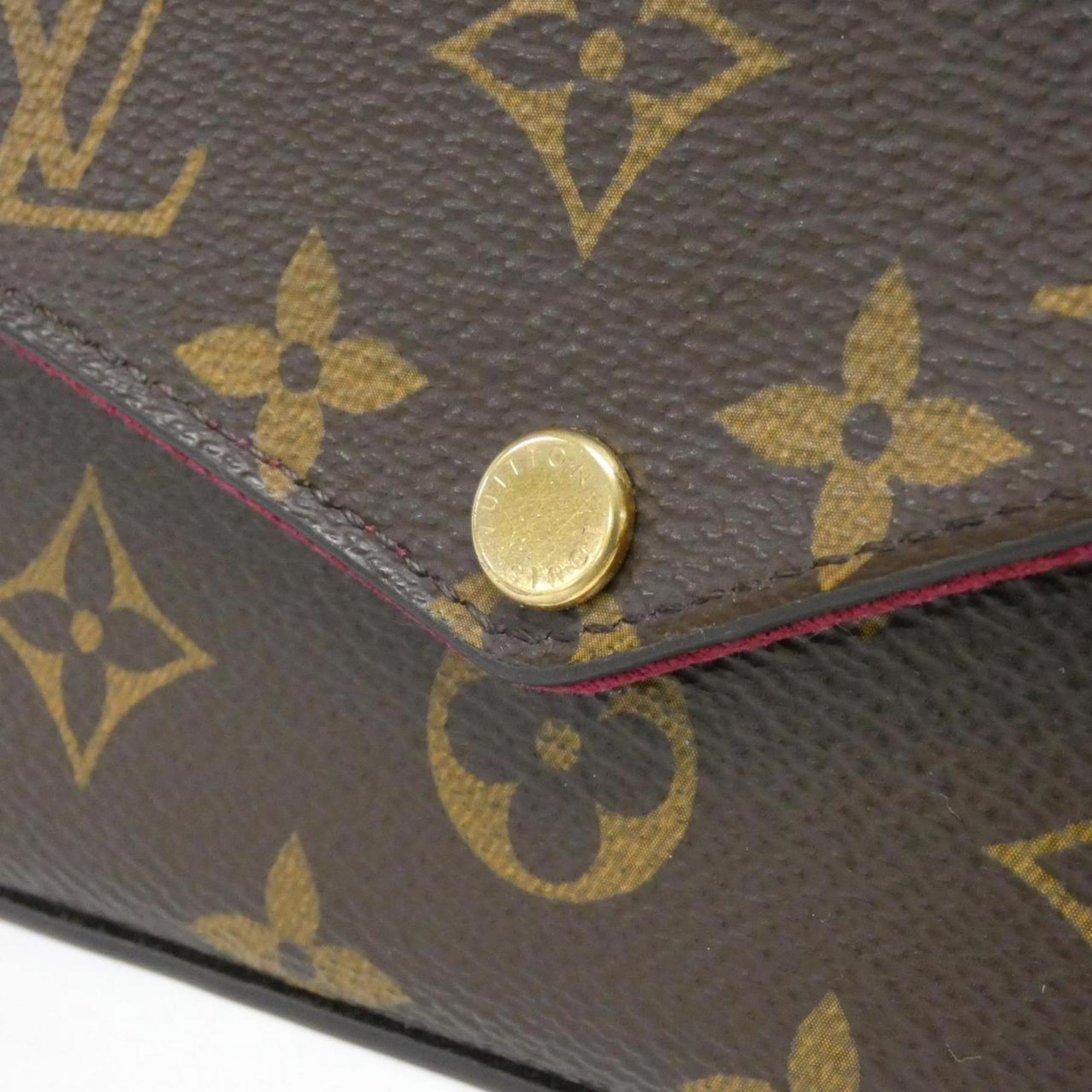Louis Vuitton Monogram Marron Coated Canvas Pochette Shoulder Bag