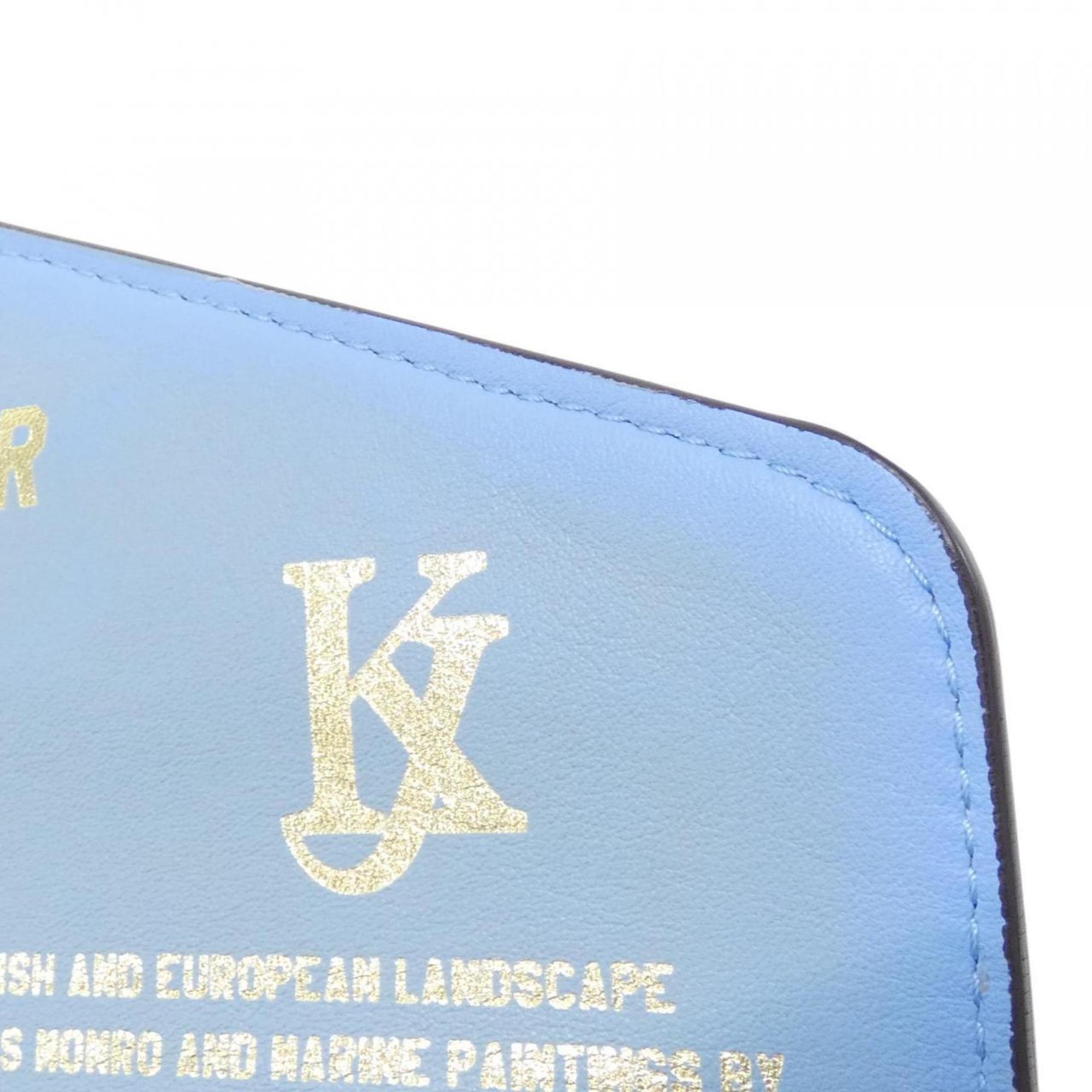 Louis Vuitton Multi-Color Sky Blue Coated Canvas Handbag Pochette
