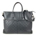 Louis Vuitton Black Onyx Damier Infini Leather Briefcase Handbag Shoulder Bag Tote Bag
