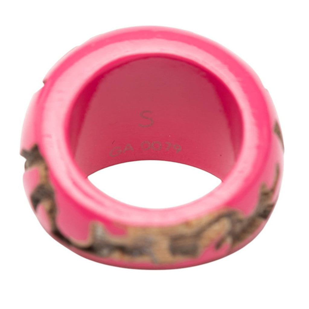 Louis Vuitton Pink Wood Band Ring