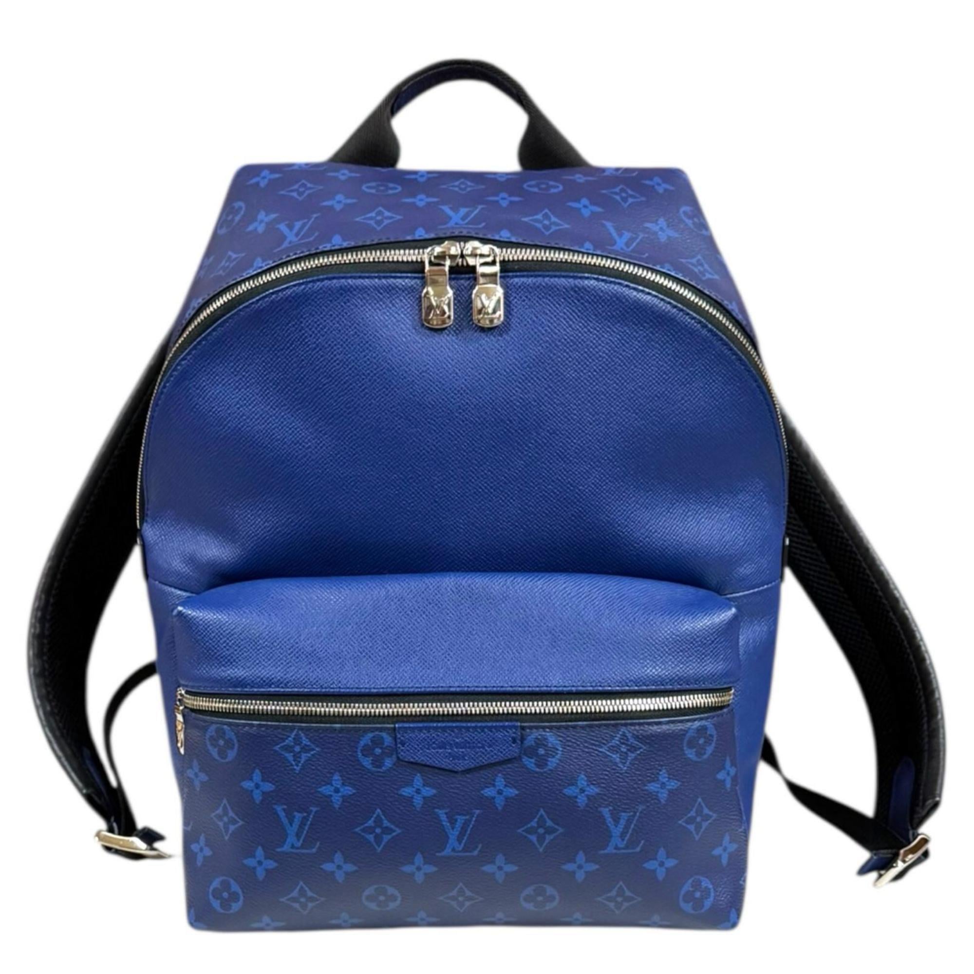 Louis Vuitton Taigarama Blue Taiga Leather Backpack