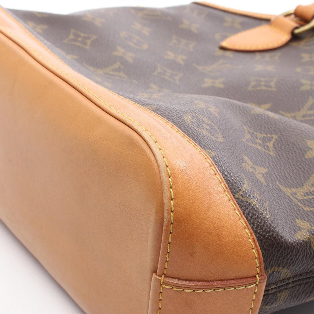 Louis Vuitton Brown Monogram Coated Canvas Leather Handbag