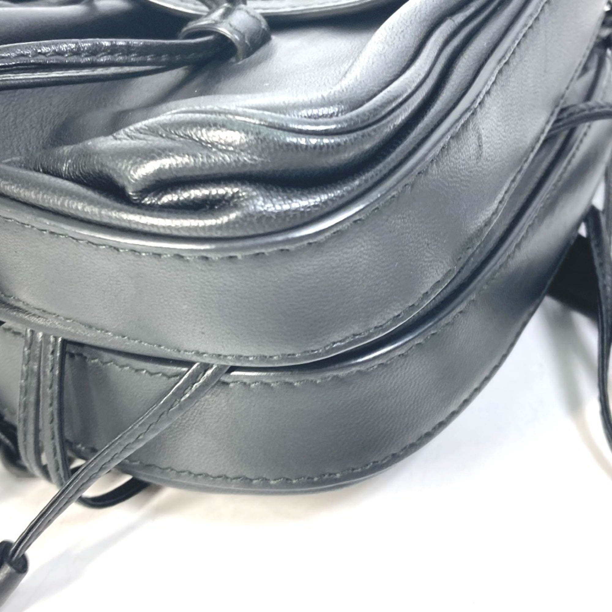 Bottega Veneta Black Intrecciato Pochette Pouch Shoulder Bag