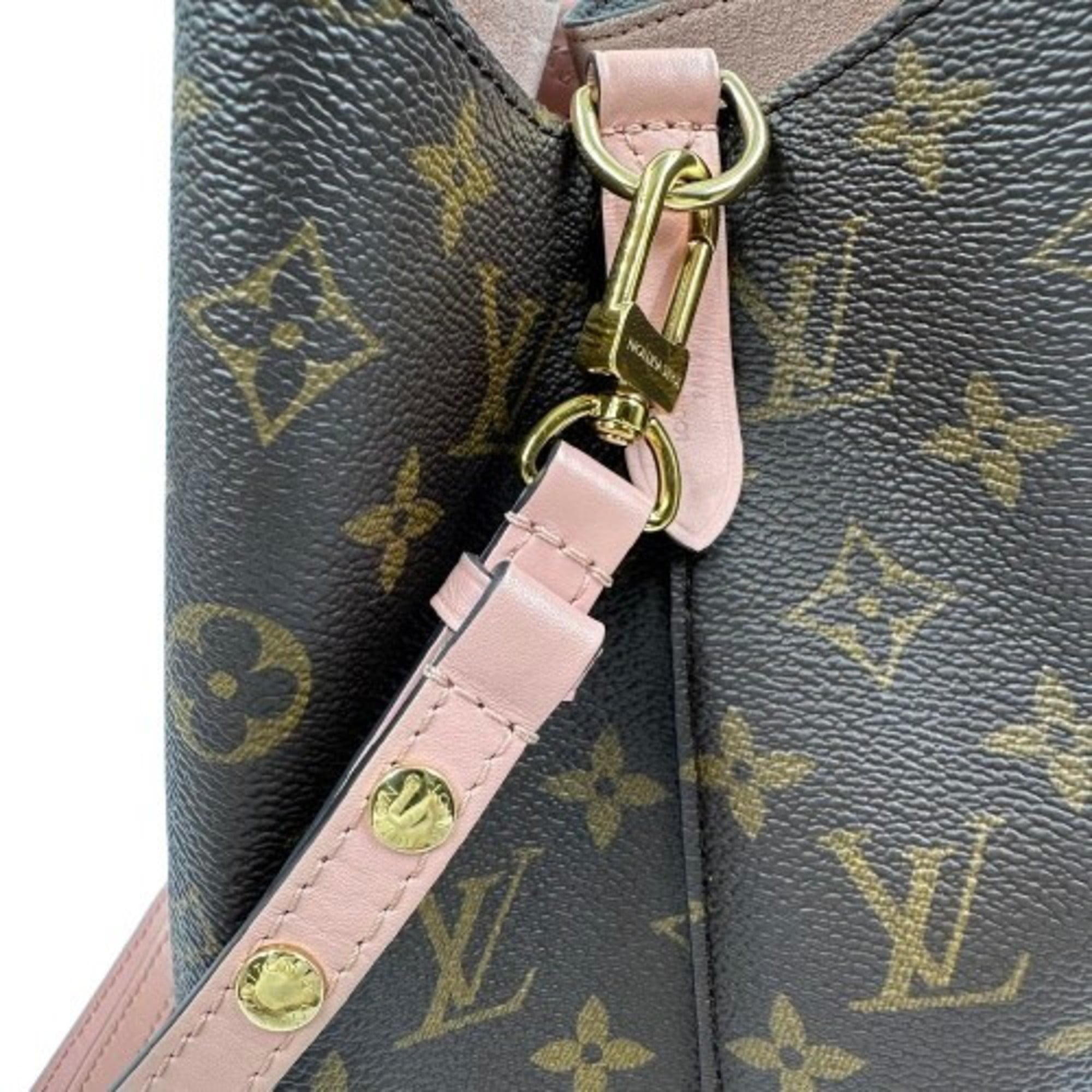 Louis Vuitton Monogram Brown Pink Pvc Shoulder Bag